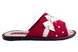 Жіночі відкриті капці БЕЛСТА з велюру бордового кольору прикрашені атласним бантиком та вишивкою - 3