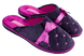Женские закрытые тапочки БЕЛСТА из фиолетового велюра украшены сиреневым атласным бантиком - 1