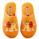 Дитячі помаранчеві повстяні капці БЕЛСТА прикрашені вишивкою M&M's - 2