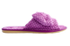 Женские открытые тапочки БЕЛСТА из фиолетового текстиля украшены бантом - 3