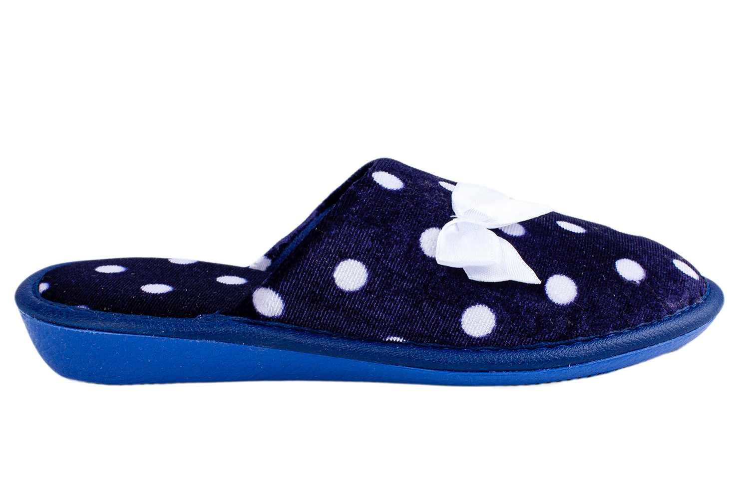 Children's slippers BELSTA velour with a bow - 3