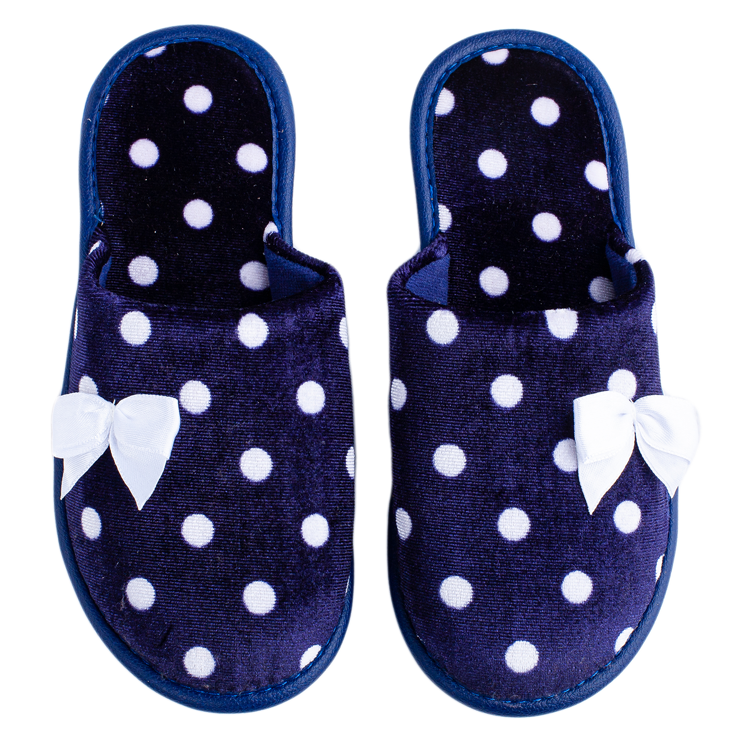 Children's slippers BELSTA velour with a bow - 2