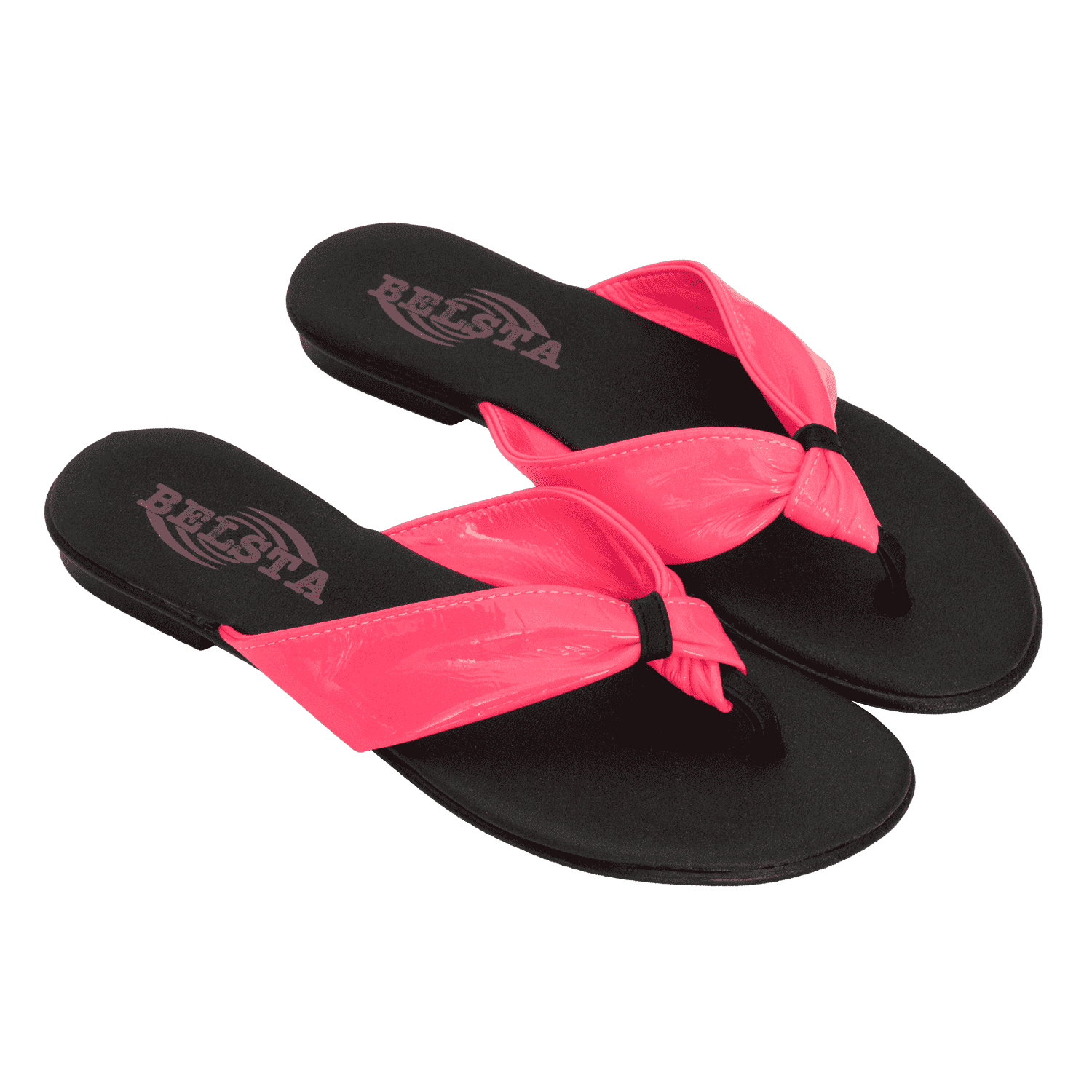 Women's summer pink flip-flops by BELSTA-38