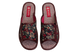 Женские открытые тапочки БЕЛСТА из бордового текстиля с цветочным принтом - 2