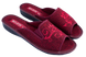 Женские открытые тапочки БЕЛСТА из текстиля цвета бордо украшены узорной вышивкой - 1